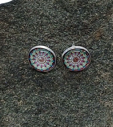 Náušnice "Květinová harmonie" - 12mm