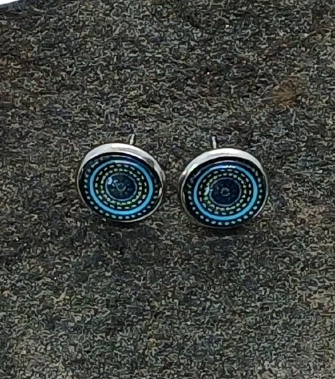 Náušnice "Kosmické kruhy" - 12mm