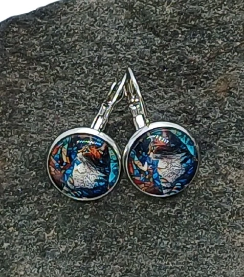 Náušnice "Kočka" - 14mm