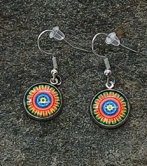 Náušnice "Sluneční květ" - 12mm