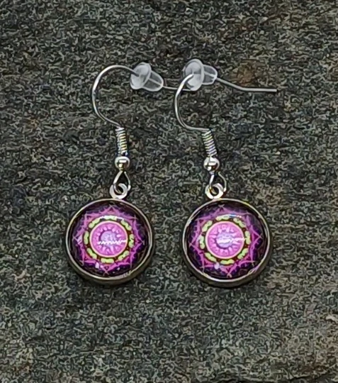 Náušnice "Květ harmonie" - 12mm