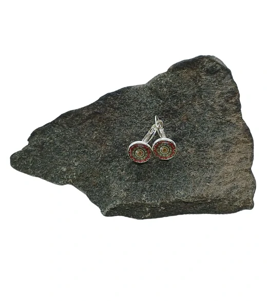 Náušnice "Květinová mandala" - 12mm