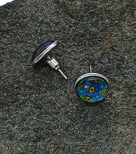 Náušnice "Modré kouzlo" - 12mm