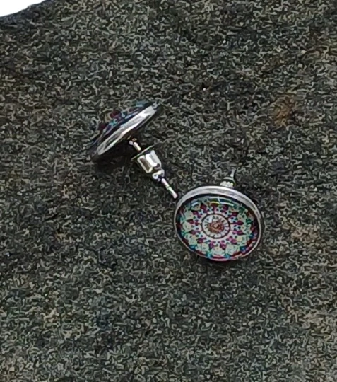 Náušnice "Květinová harmonie" - 12mm