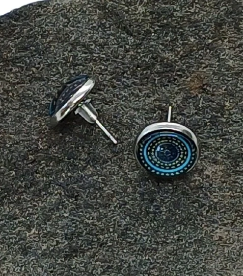 Náušnice "Kosmické kruhy" - 12mm