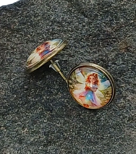 Náušnice "Víla naděje Hope" - 16mm