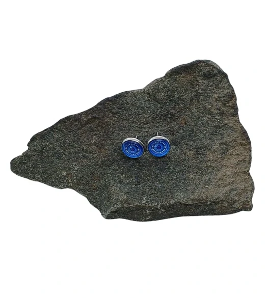 Náušnice "Modrá harmonie" - 12mm