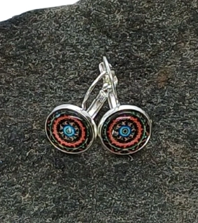 Náušnice "Oko mandaly" - 12mm