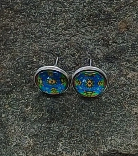 Náušnice "Modré kouzlo" - 12mm