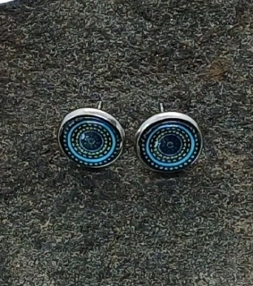 Náušnice "Kosmické kruhy" - 12mm